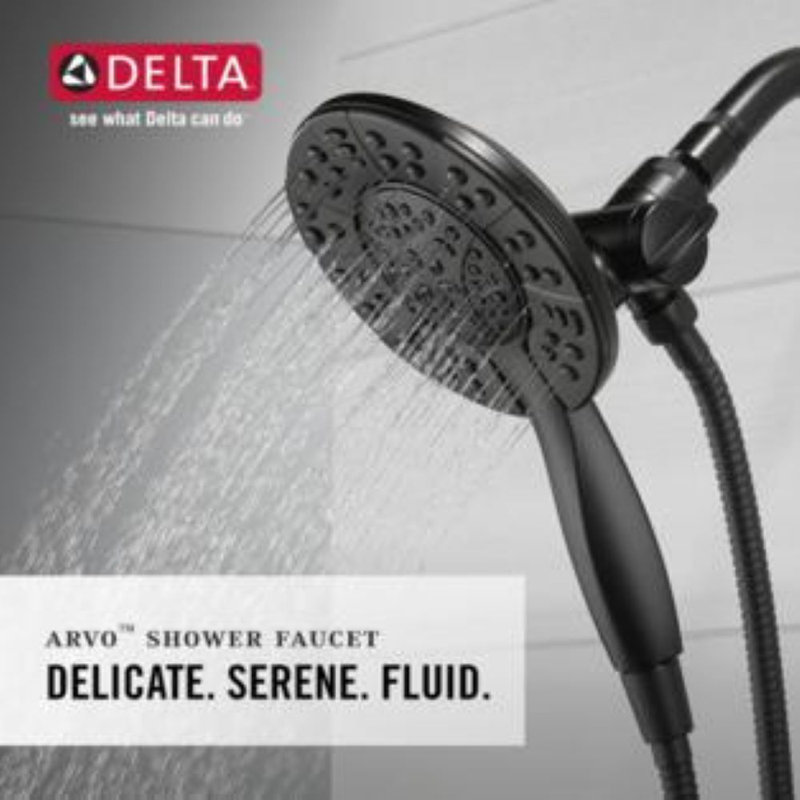 Delta Arvo Shower Faucet with Roughin Valve and In2ition Shower